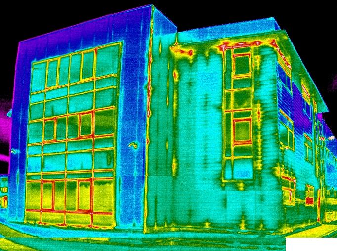 Thermal imagers for heating construction