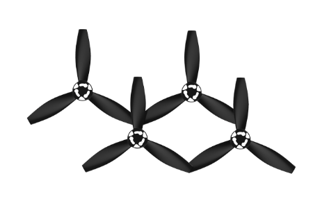 Parrot Bebop Black Propellers AEROMOTUS