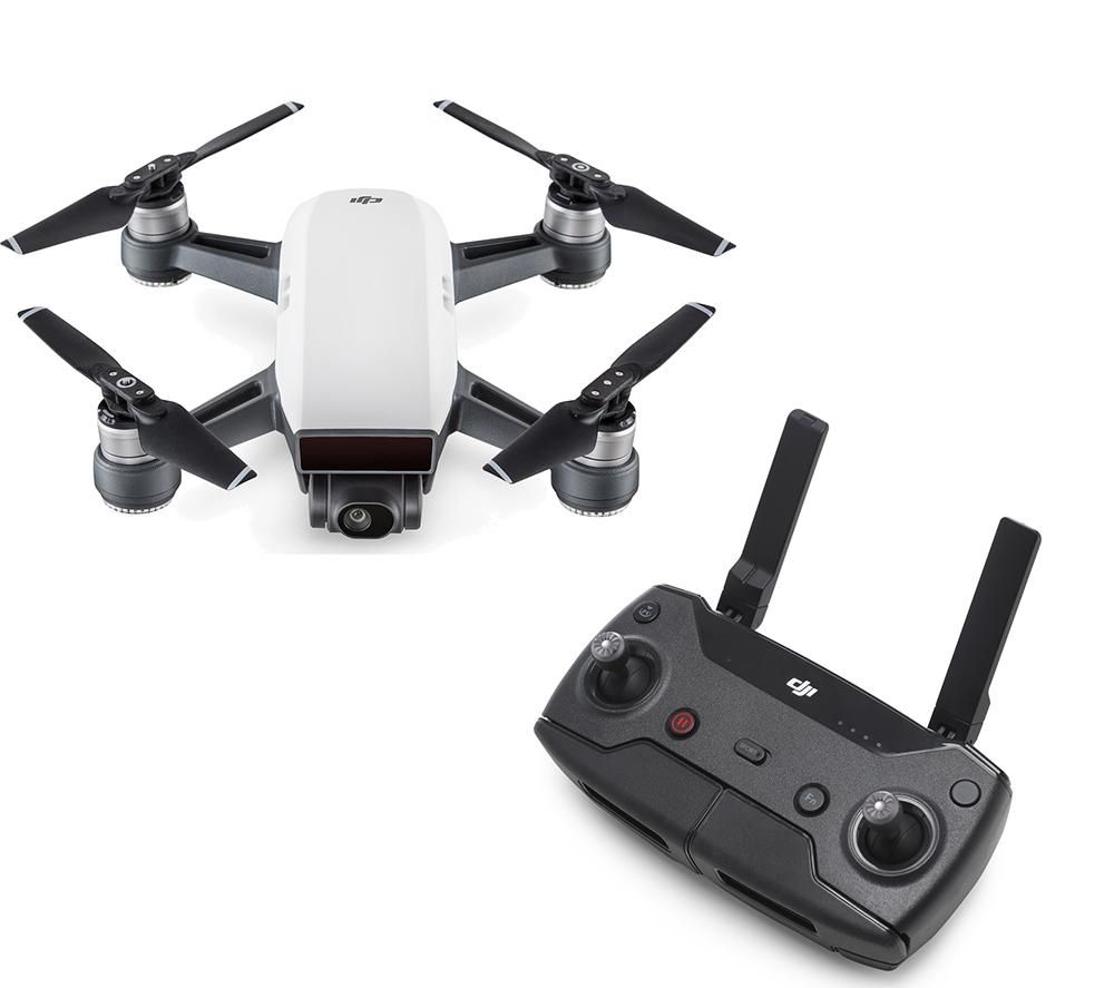 DJI Spark Alpine White (Certified Refurbished) + Remote Controller