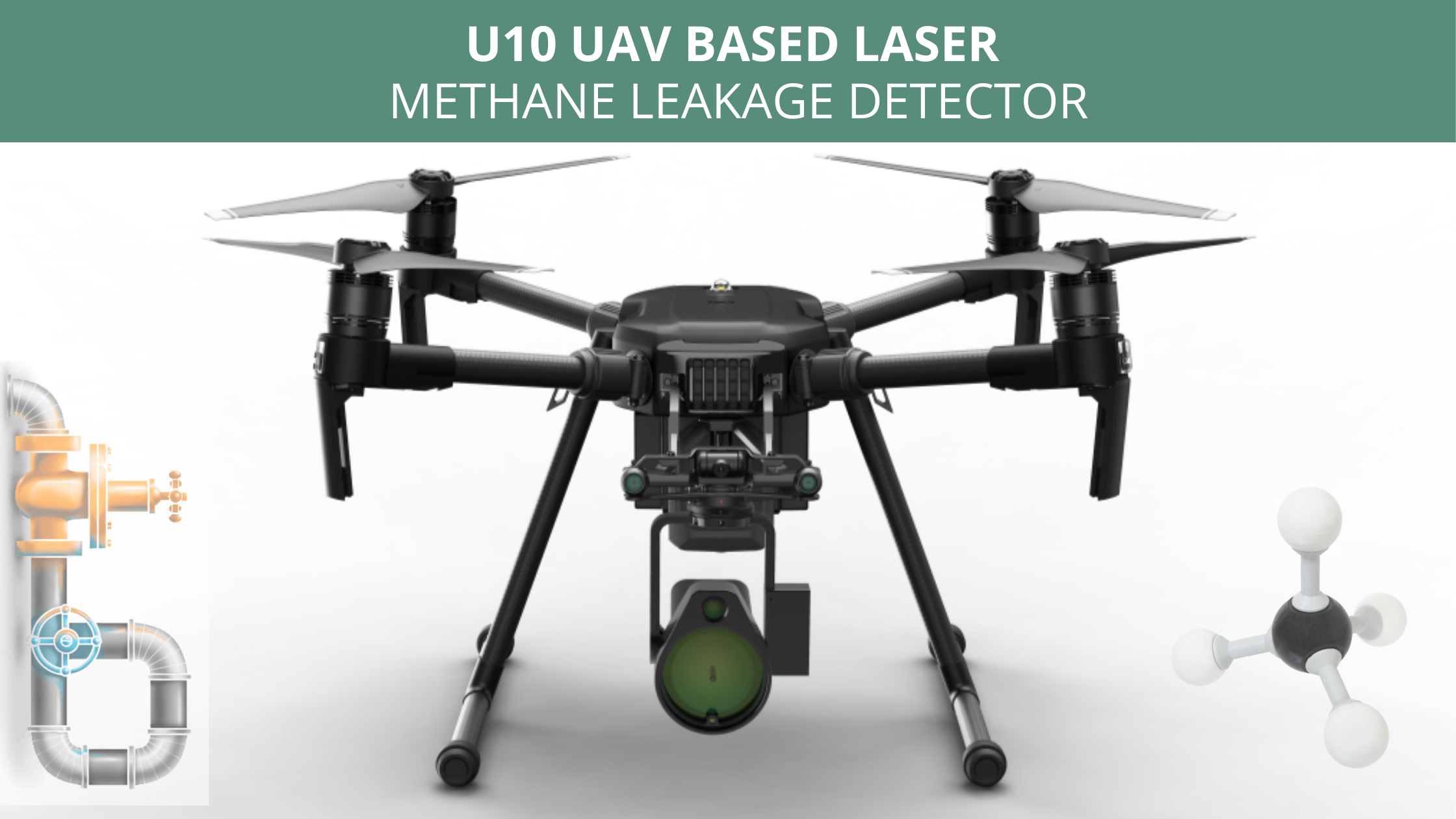 U10 UAV Based Laser Methane Leakage Detector